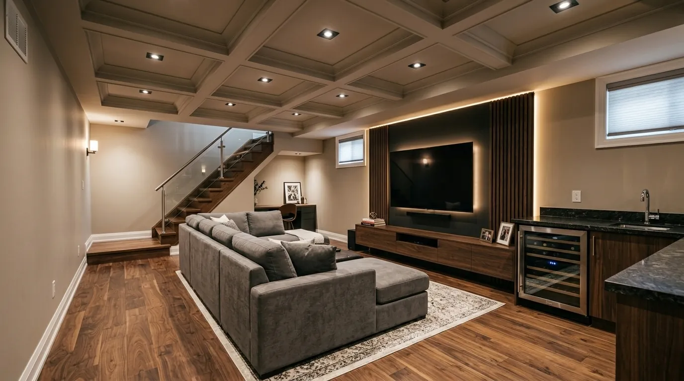 After basement renovation