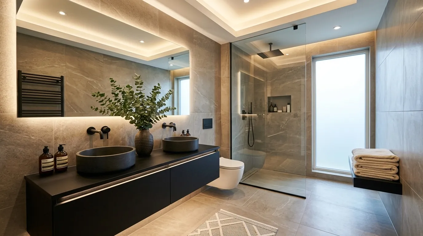 After bathroom renovation