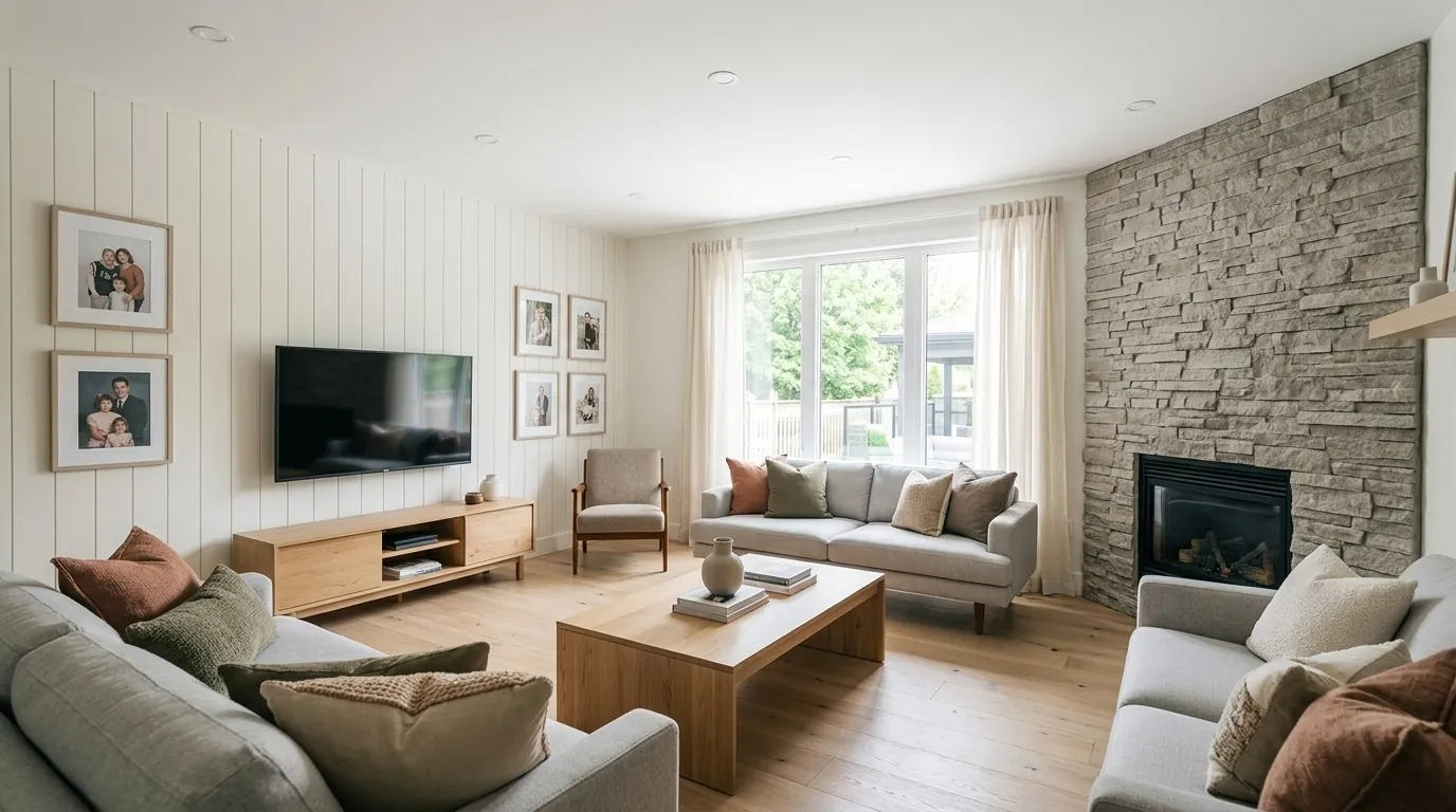 After living room renovation