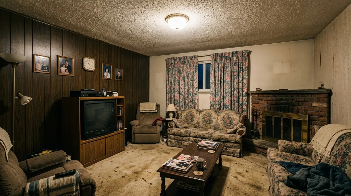 Before living room renovation